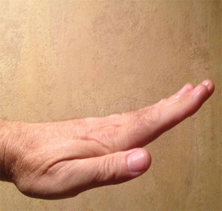 Extending Hand