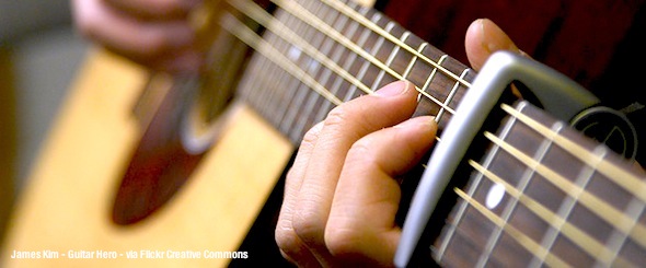 Guitar with a Capo